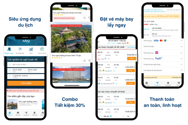 iVIVU ứng dụng du lịch và đặt phòng
