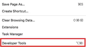 Chuyển sang tab Network trong bảng Developer Tools