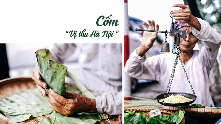 Nhịp chày giã cốm phải đều đặn để không làm nát hạt lúa