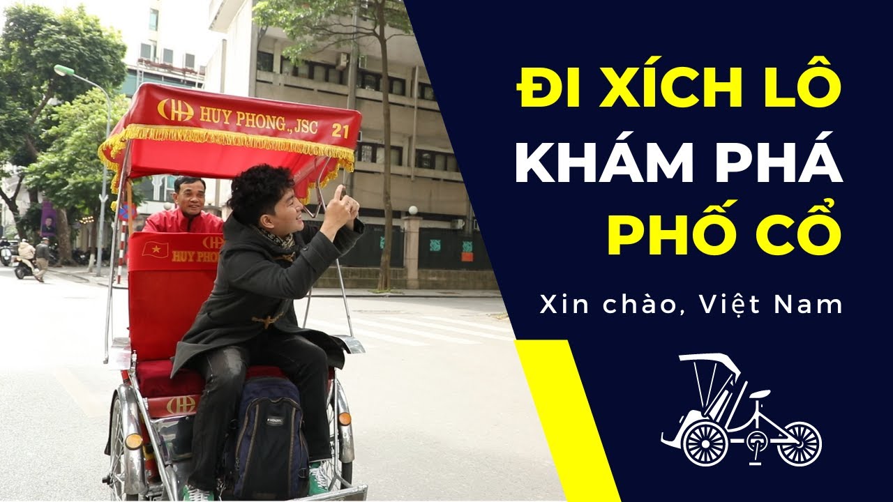 Xích lô giữa phố cổ
