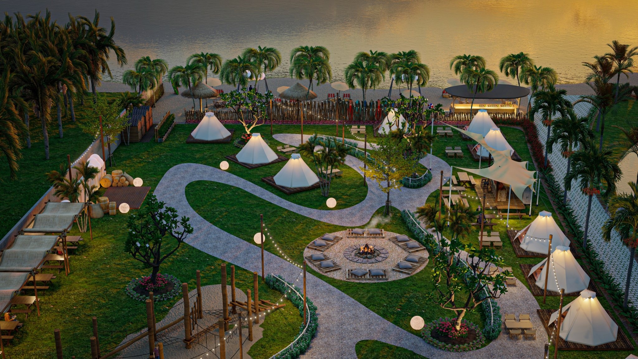 A New Day Glamping khu lều ngoài trời