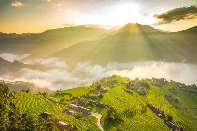 Hoa mùa hạ và thảm xanh núi rừng Hà Giang
