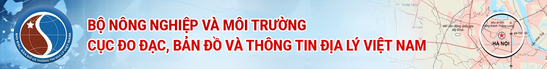 Banner website Cục Đo đạc và Bản đồ Việt Nam