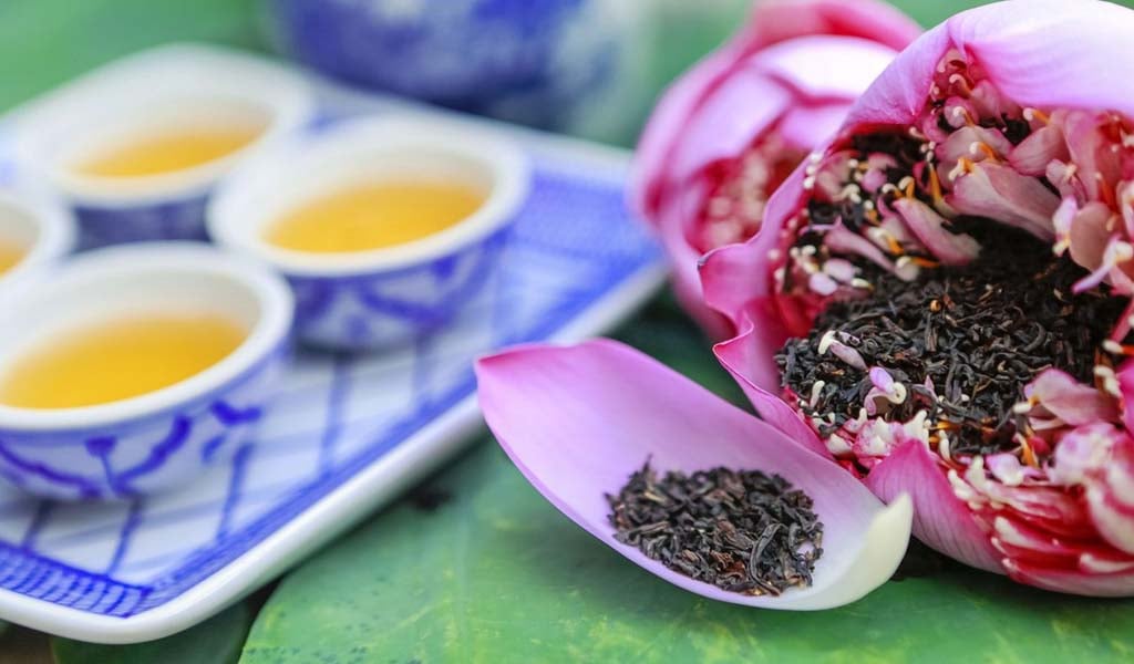 Thưởng thức trà sen Tây Hồ – nét tinh tế của người Hà Nội, thanh nhã và đậm đà hương vị