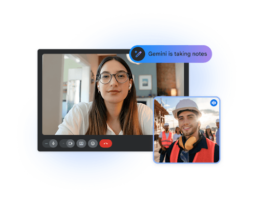 Giao diện tính năng ghi chú tự động trên ứng dụng gọi video