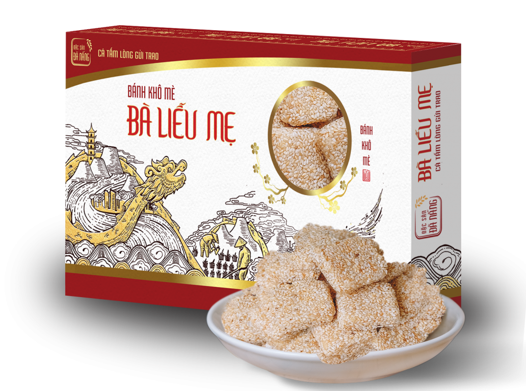 Bánh khô mè Cẩm Lệ