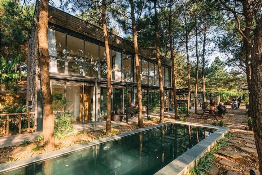 Không gian homestay gần Hà Nội thường ưu tiên thiên nhiên và sự riêng tư