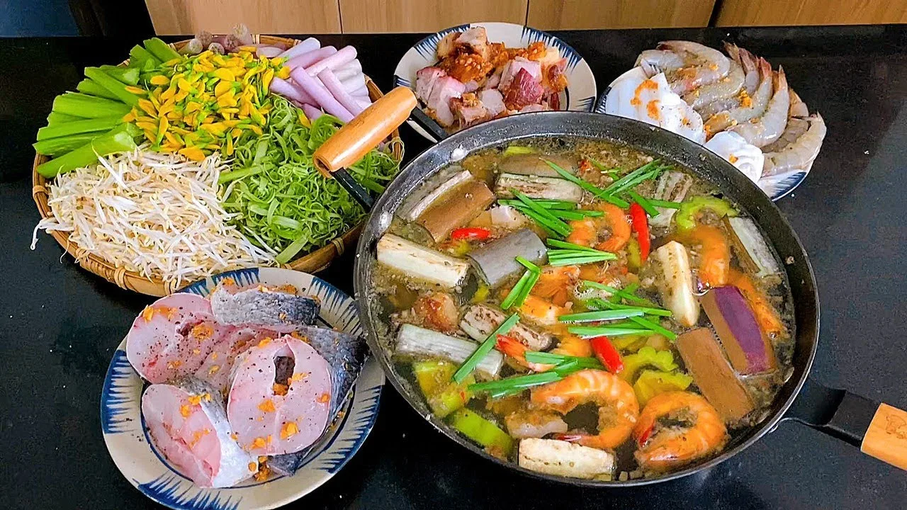 Lẩu mắm miền tây ngon tuyệt cú mèo