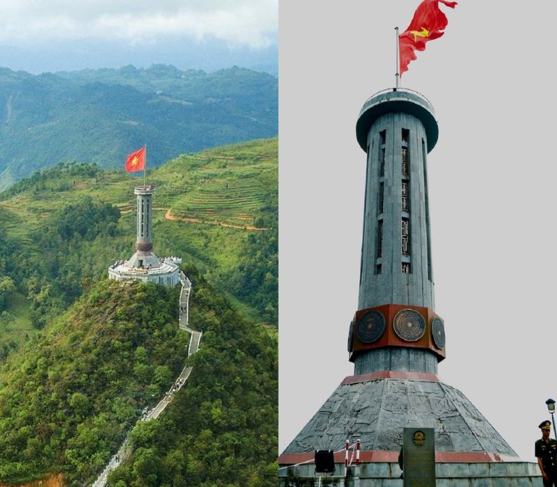 Cột cờ Lũng Cú nhìn từ xa