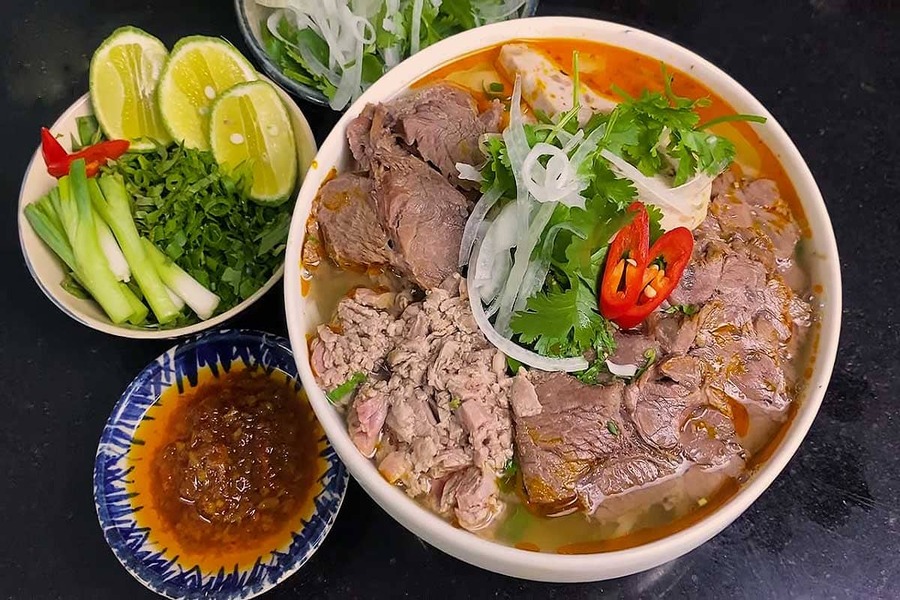 Bún bò Huế mang đậm dấu ấn ẩm thực miền Trung