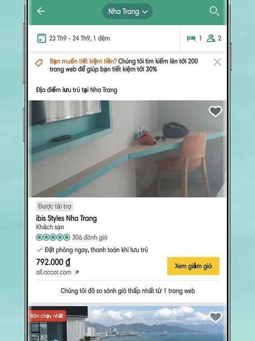 So sánh giá phòng khách sạn và vé máy bay trên Tripadvisor