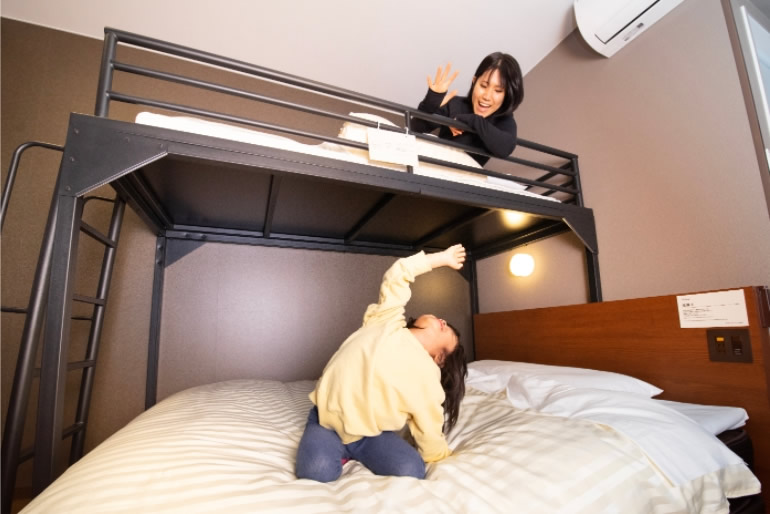 Phòng Super Room với giường tầng cho nhóm nhỏ hoặc gia đình