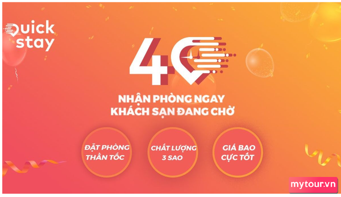 Quickstay - Ứng dụng đặt phòng khách sạn theo giờ tiện lợi