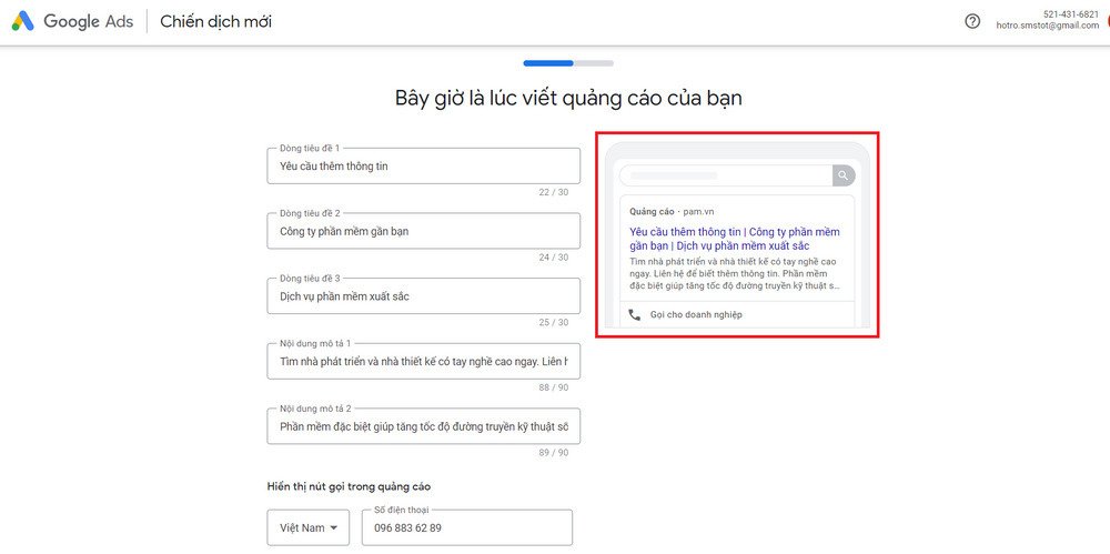 Khách hàng tìm kiếm tour du lịch trên Google với ý định mua sắm cao