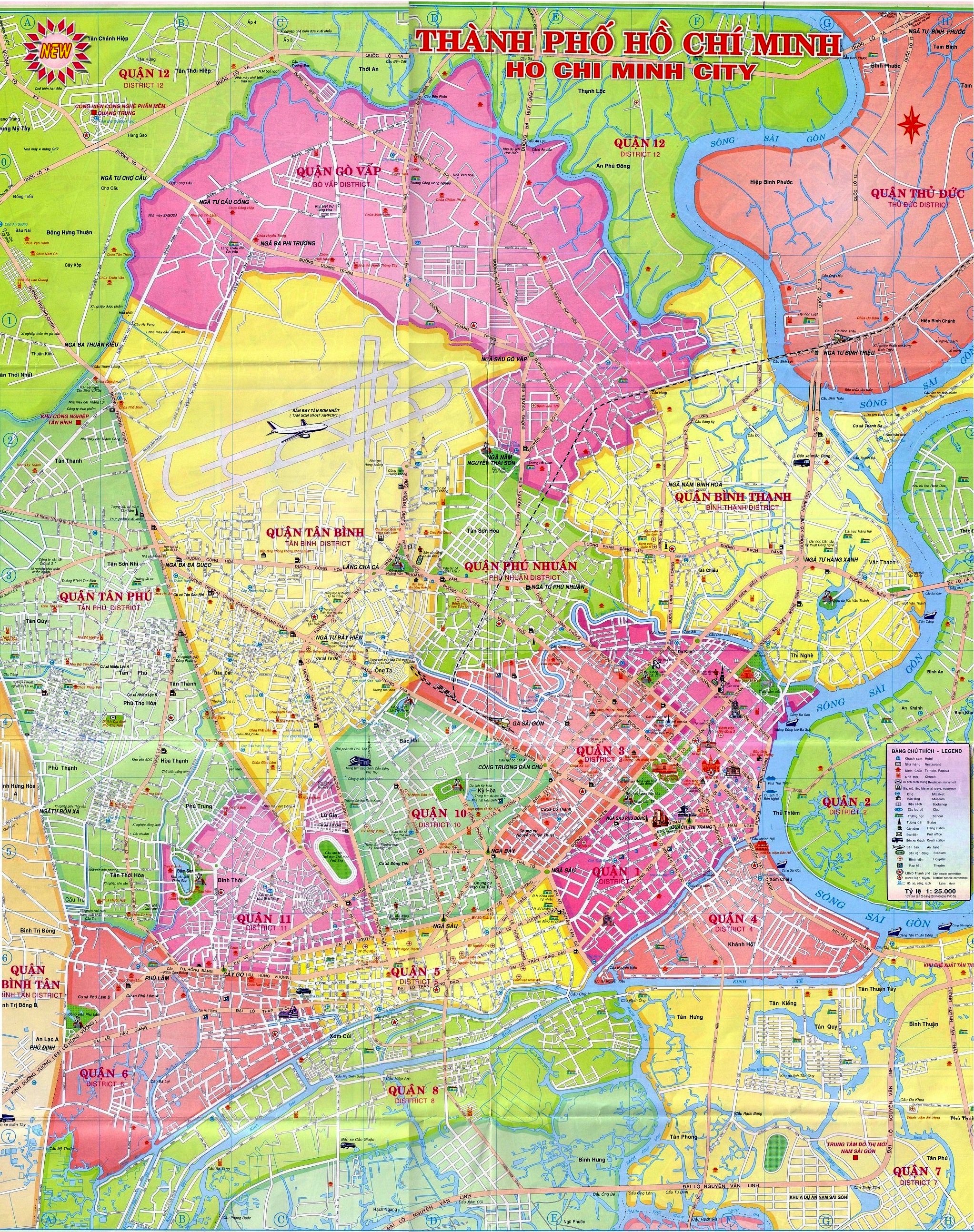 Bản đồ trung tâm Sài Gòn