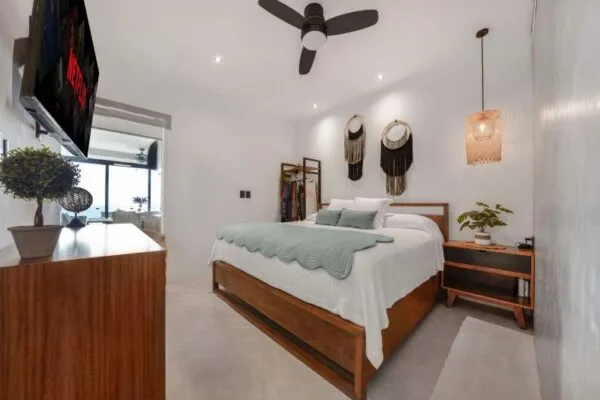 Không gian sinh hoạt trong homestay đảo