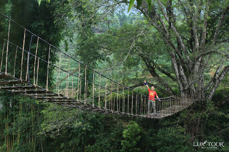 Chụp cảnh ruộng bậc thang, sông suối tại Cầu Mây