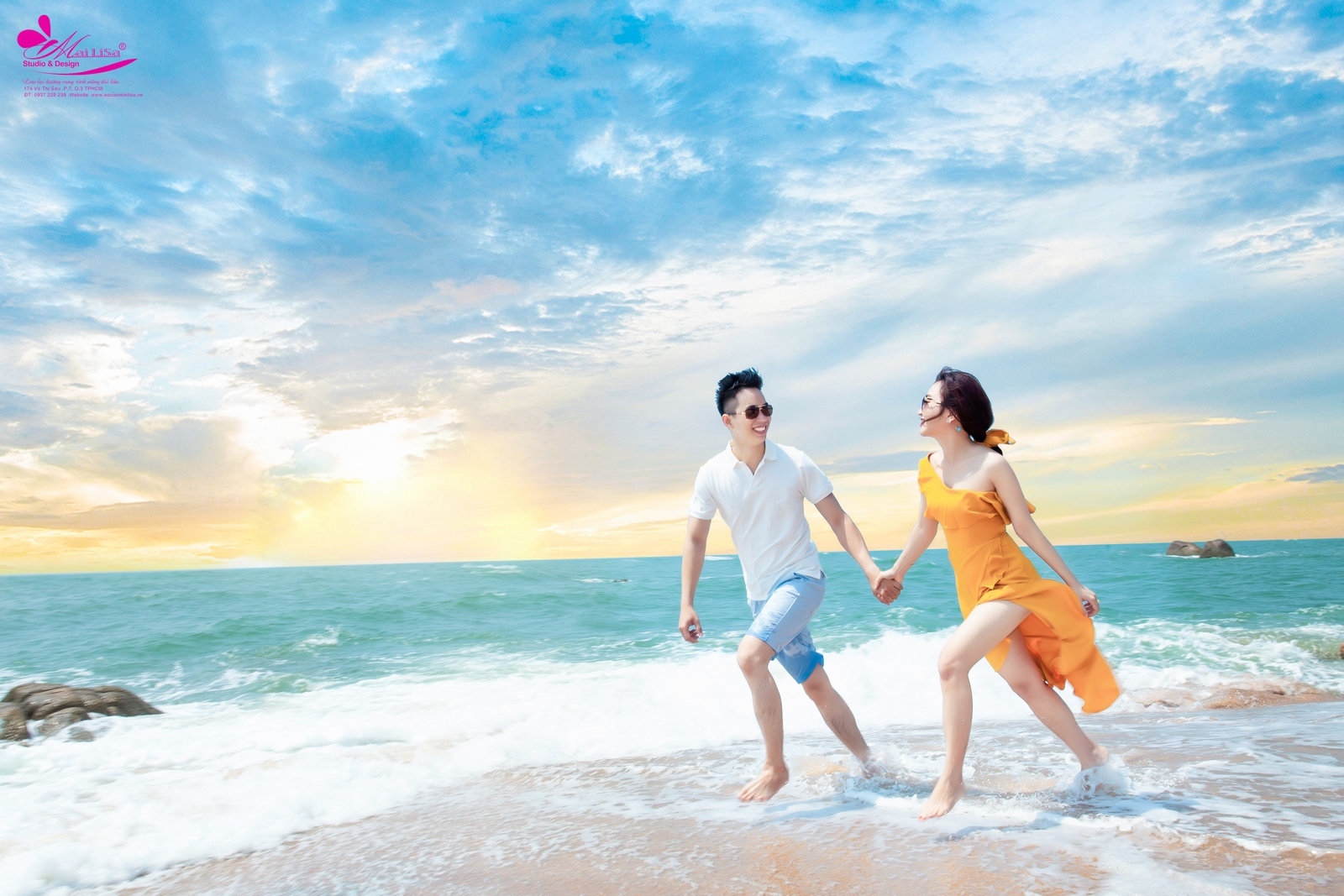 Chụp ảnh cưới tại Hồ Cốc Vũng Tàu với biển xanh và cảnh quan thiên nhiên
