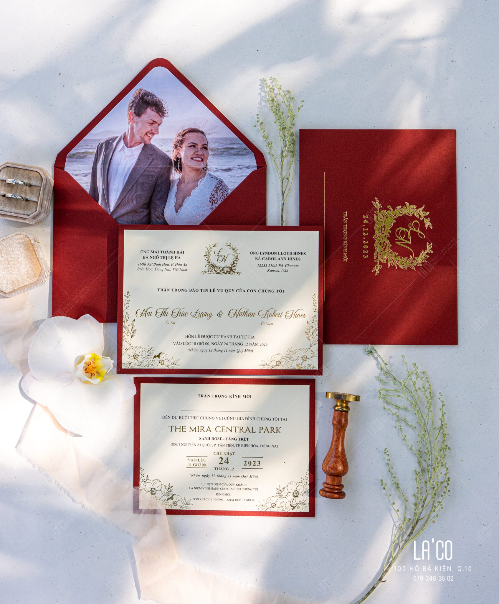 Thiệp cưới có kèm ảnh cá nhân hóa