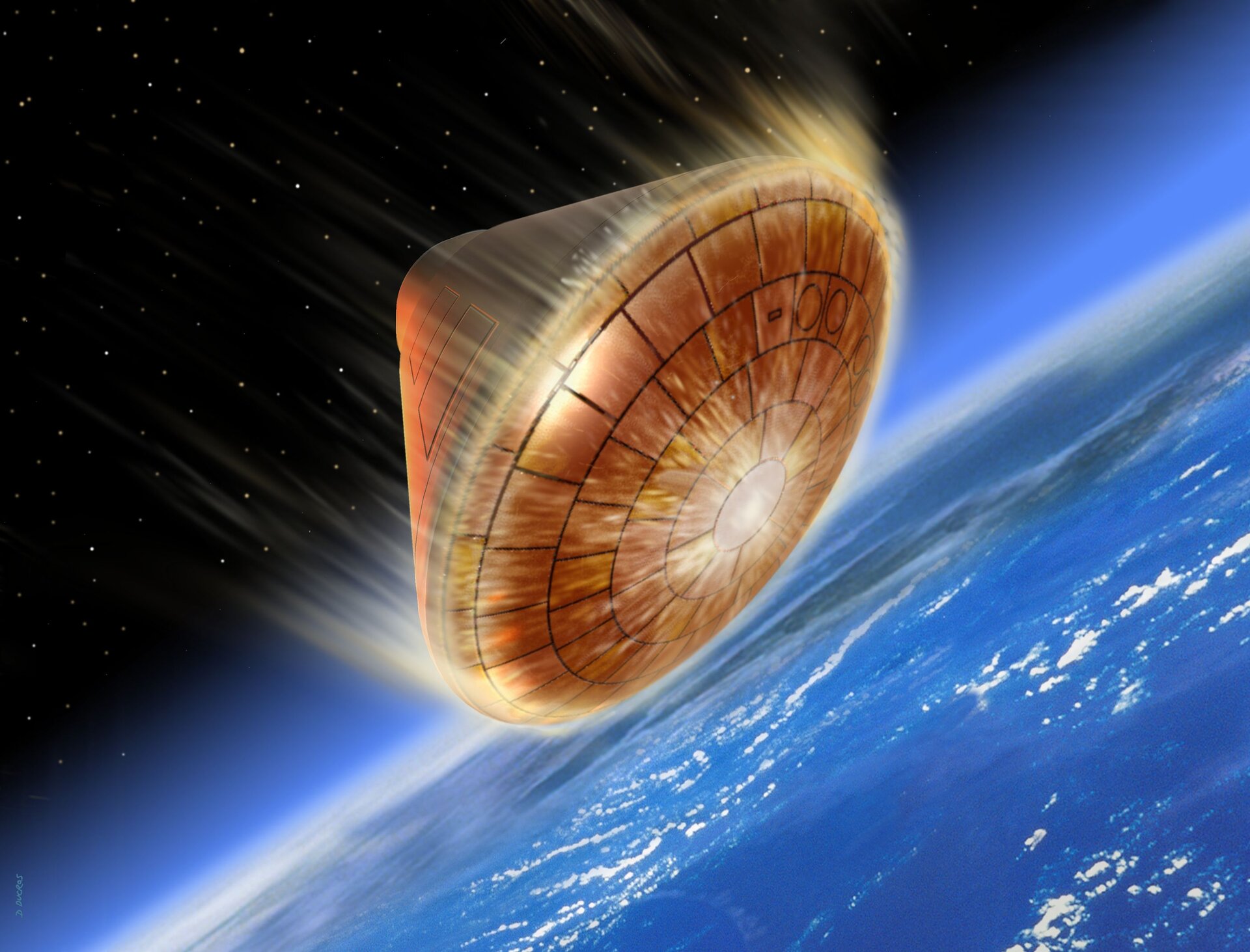 Quá trình đáp bộ của tàu vũ trụ qua khí quyển Trái Đất