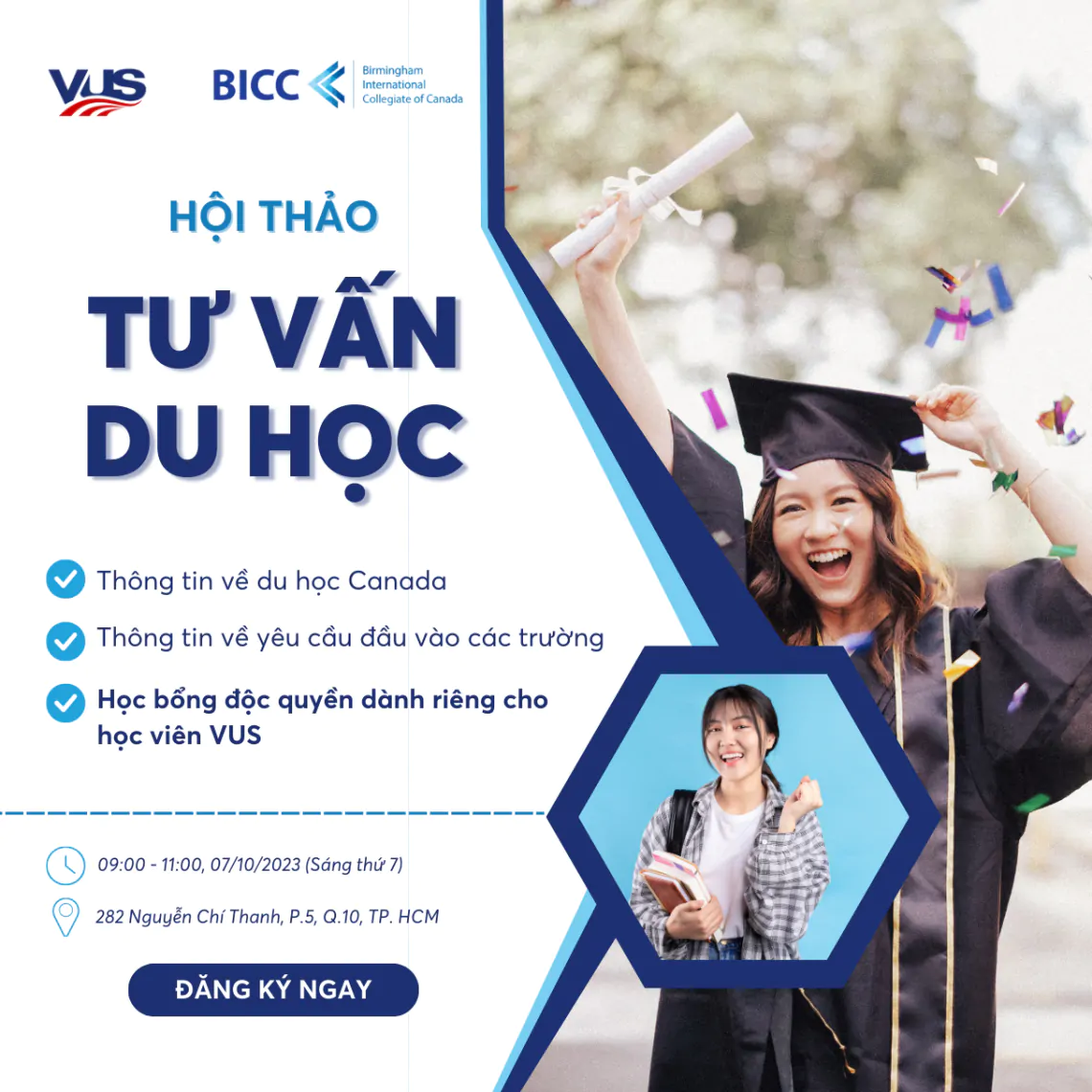 VUS tổ chức hội thảo về du học Canada với mức học bổng hấp dẫn