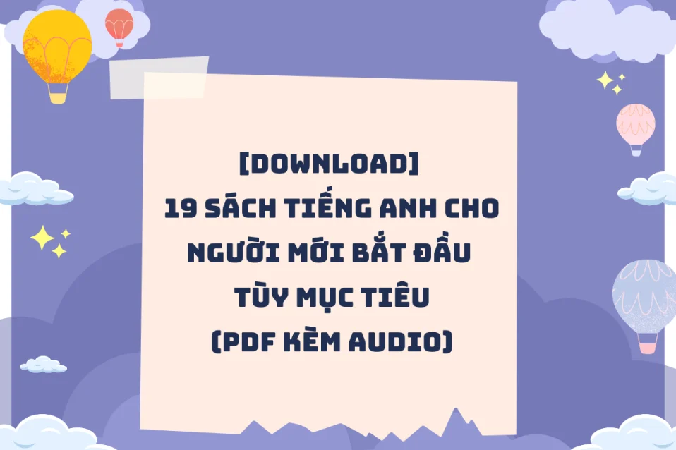 Sách tiếng Anh cho người mới bắt đầu