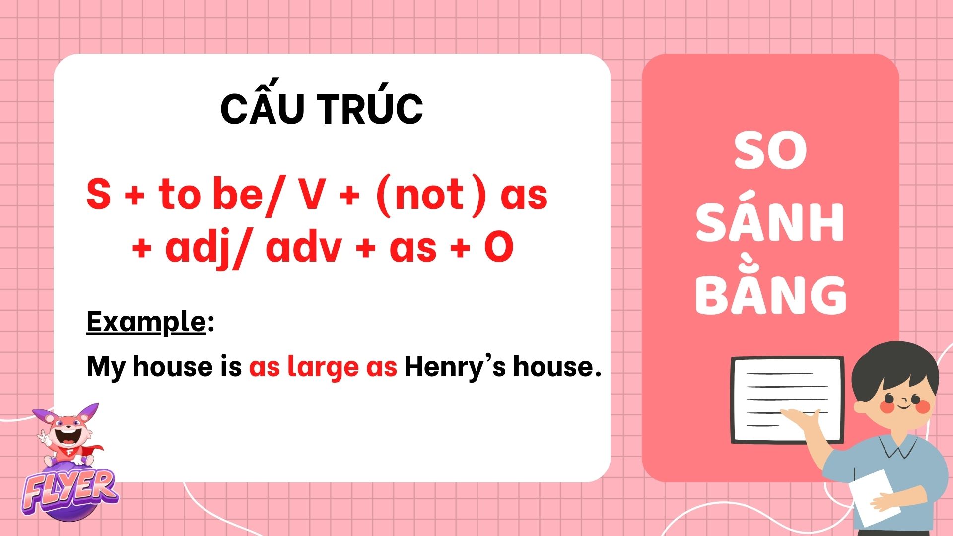 Ngữ pháp tiếng Anh về câu so sánh bằng