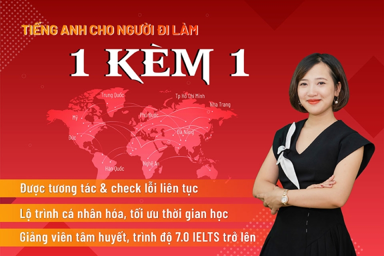 Khóa học 1:1 cho người đi làm học tiếng Anh giao tiếp