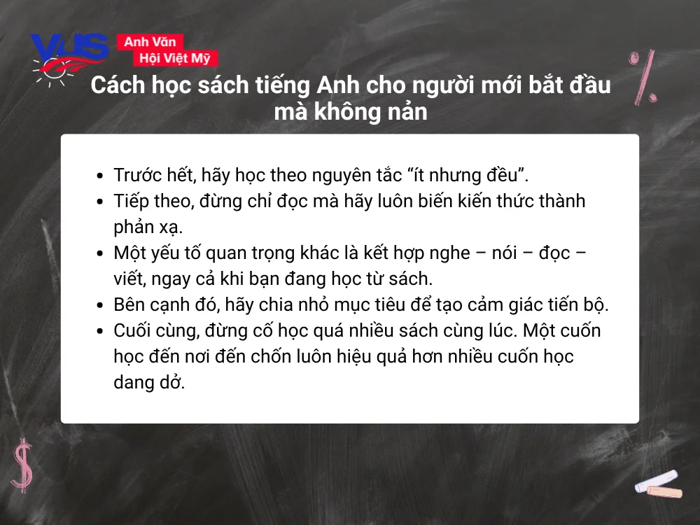 Cách học sách tiếng Anh hiệu quả