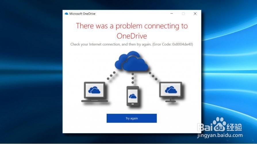 Lỗi kết nối OneDrive 0x8004de40 trên Windows