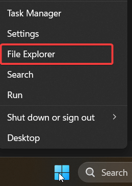 Mở File Explorer bằng tính năng Search