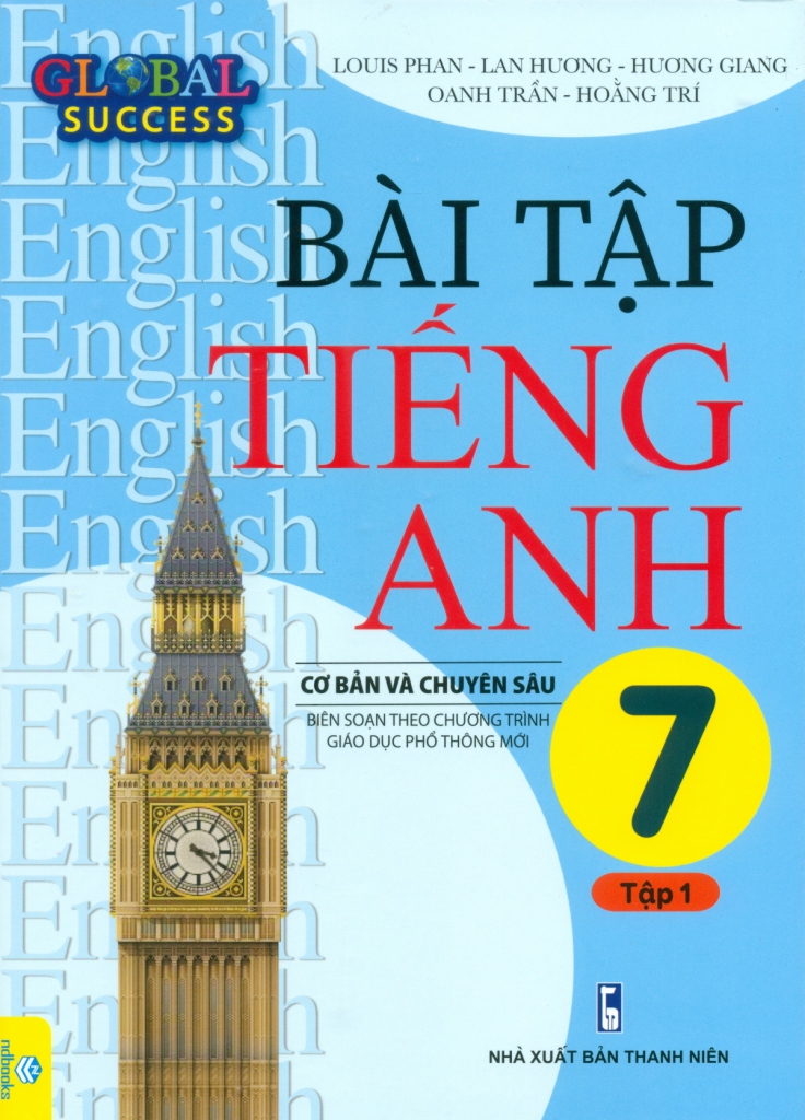 Trang sách bài tập Tiếng Anh 7 với các phần bài tập