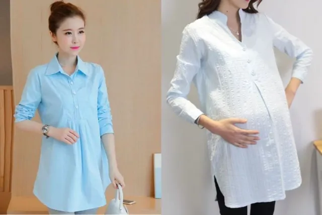 Áo sơ mi dáng rộng công sở