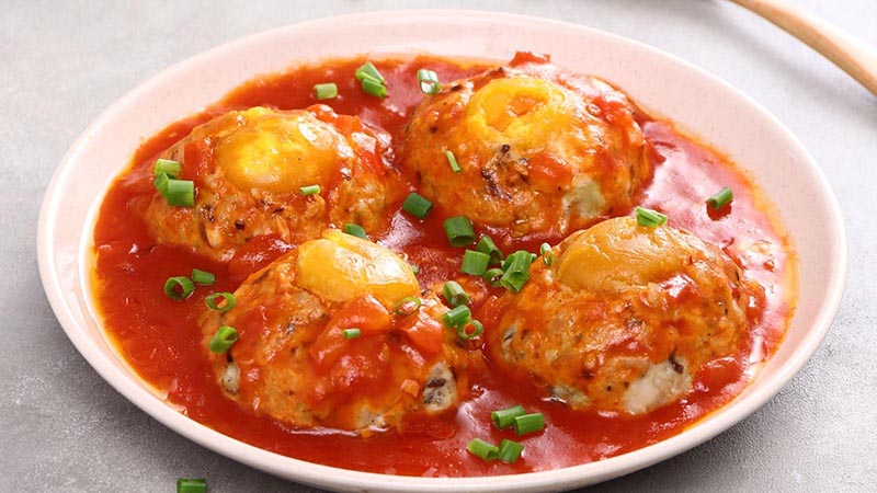 Xíu mại sốt cà chua