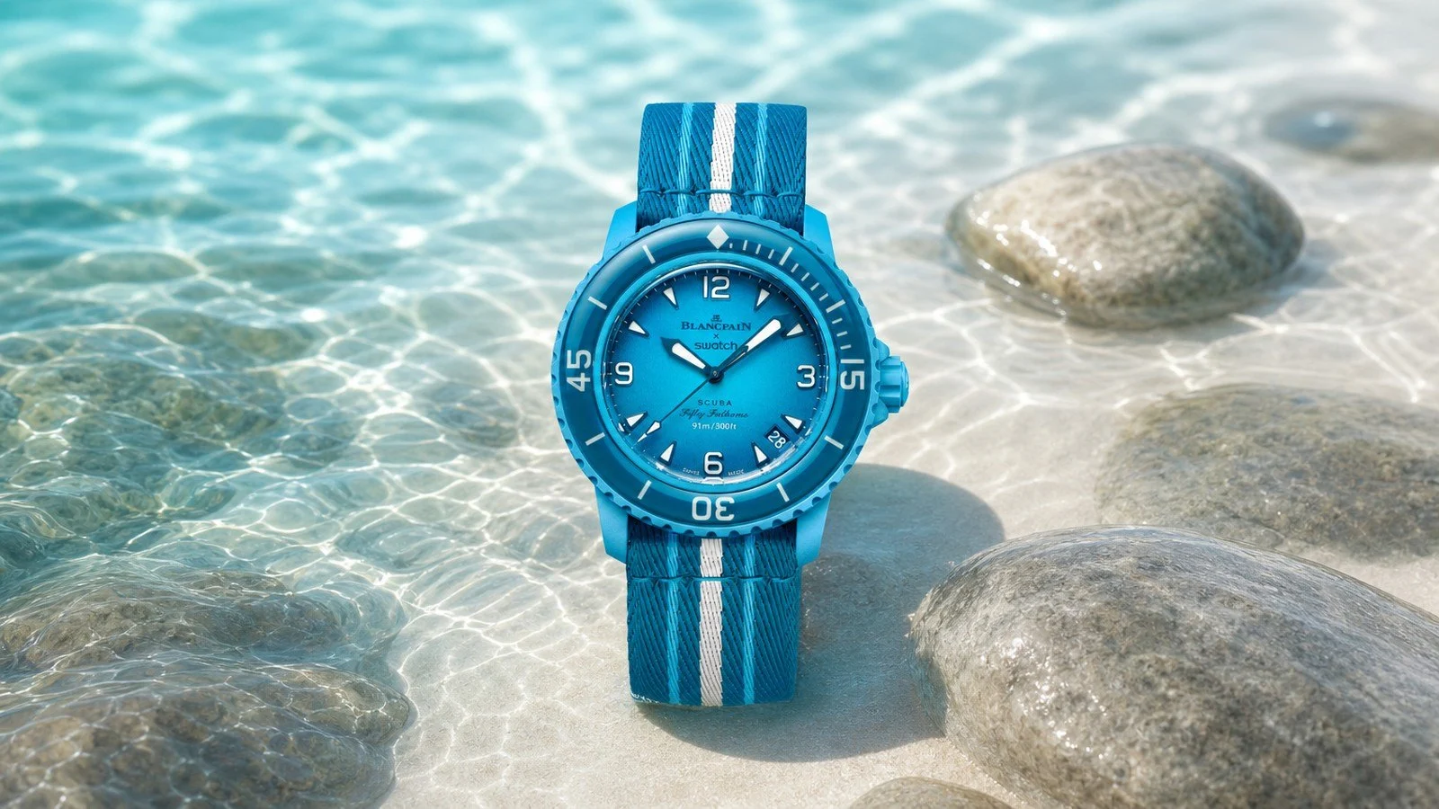 Blancpain x Swatch Bioceramic Scuba Fifty Fathoms là gì