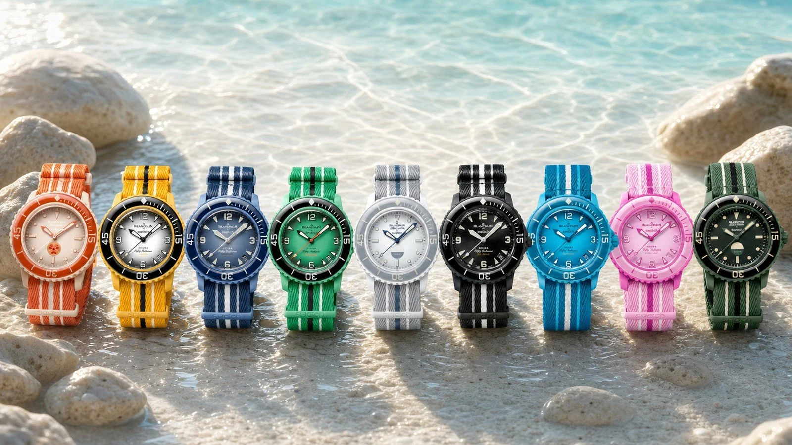 Các phiên bản Blancpain x Swatch nổi bật trong bộ sưu tập