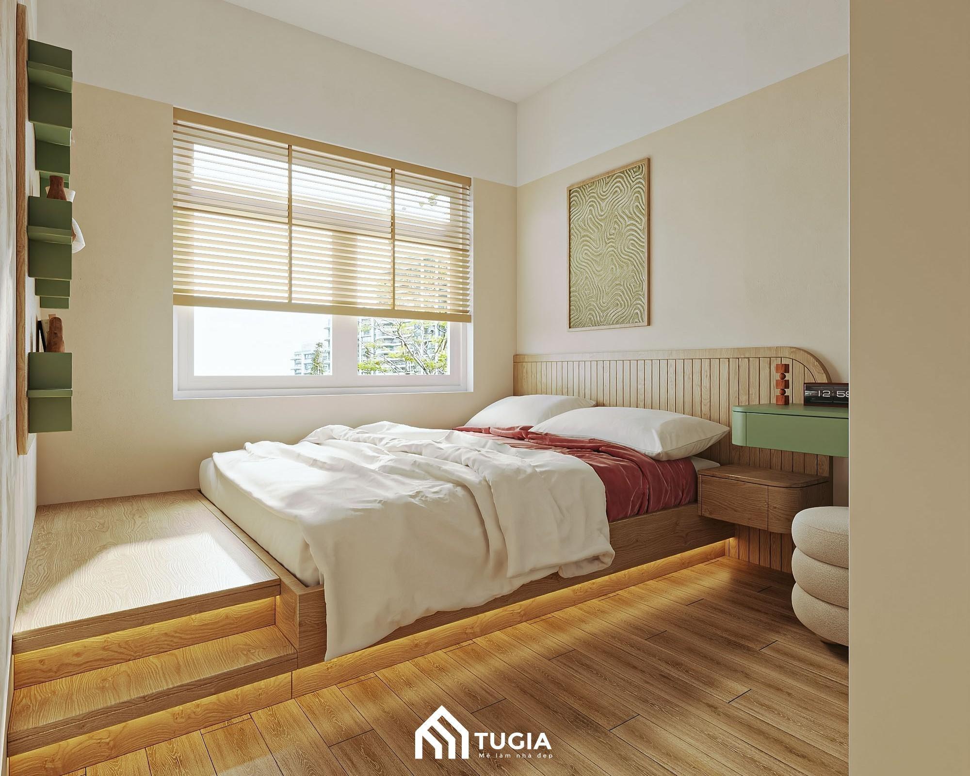 Trang trí phòng ngủ nhỏ không giường giúp không không gian mở rộng