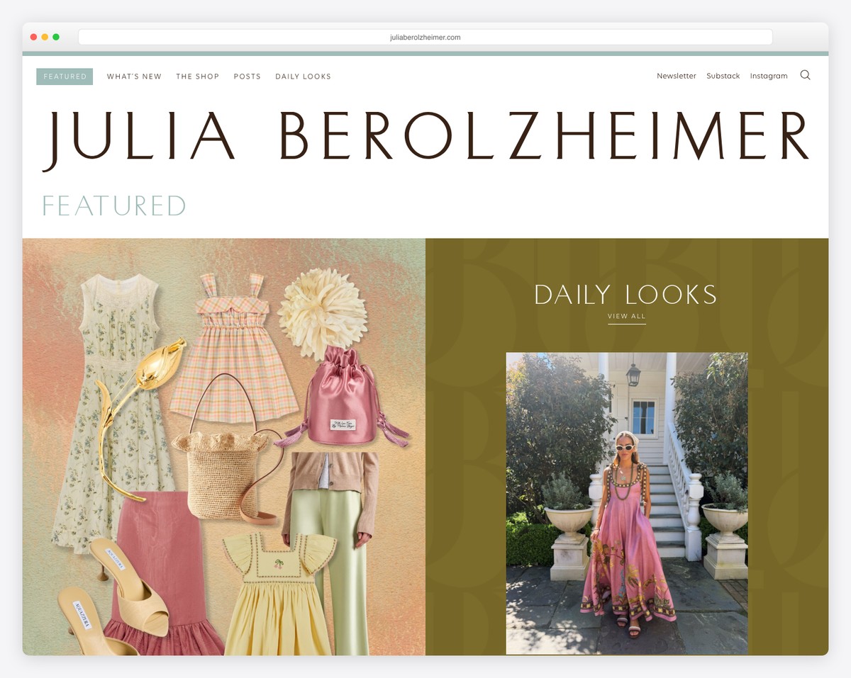 Giao diện blog thời trang cao cấp