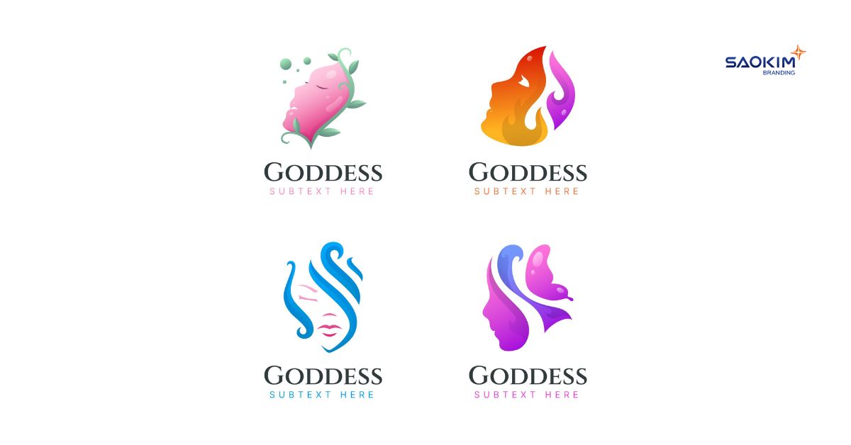 Những mẫu logo spa với đa dạng màu sắc