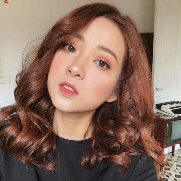 Tóc nâu socola mềm mại