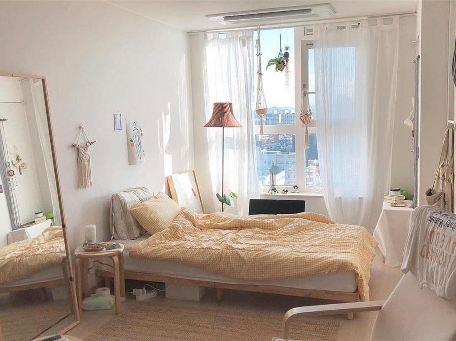 Lựa chọn màu sắc trang trí phòng ngủ không giường