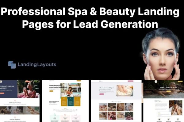 Ví dụ landing page hiển thị offer hấp dẫn cho khách hàng spa