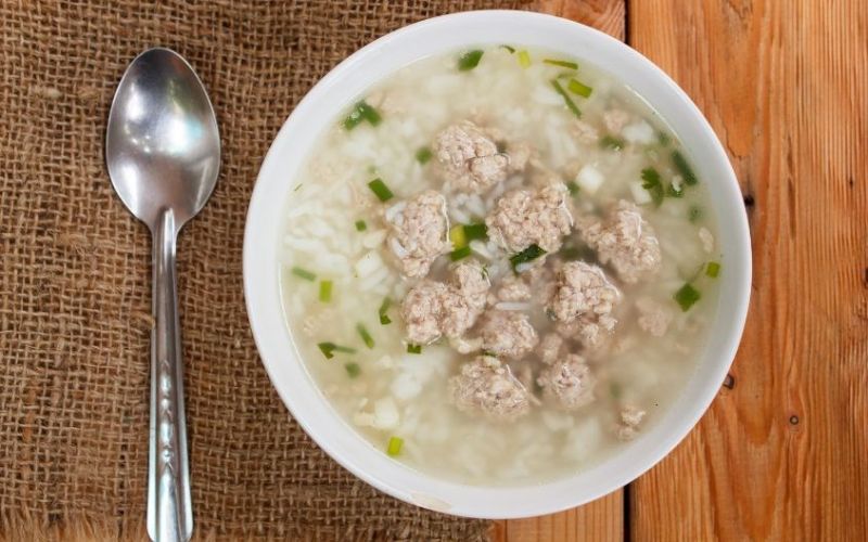 Cháo thịt heo truyền thống