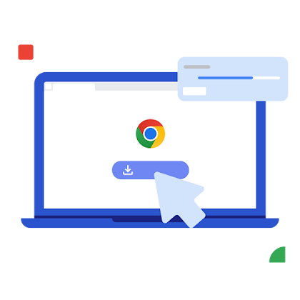 Nút tải trình duyệt Chrome chính thức từ Google