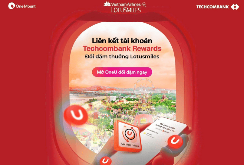 Đổi điểm U Point nhận ngay dặm thưởng Bông Sen Vàng