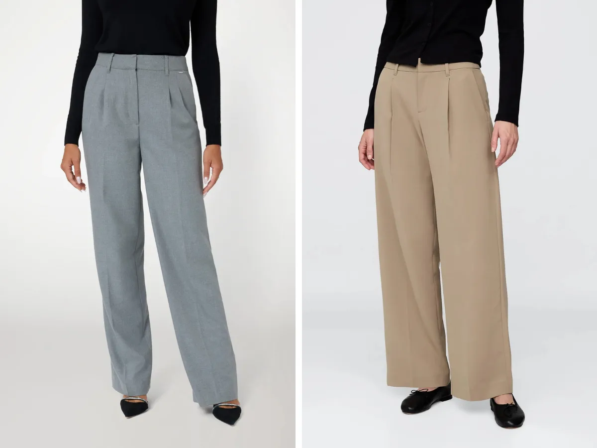 Quần tây và jeans trong thời trang công sở