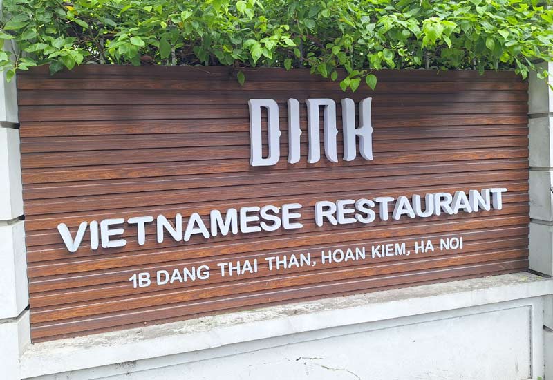 Địa chỉ DINH Restaurant 1B Đặng Thái Thân
