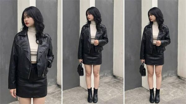 Chọn cách phối theo từng kiểu áo khoác da nữ để đỡ mặc sai
