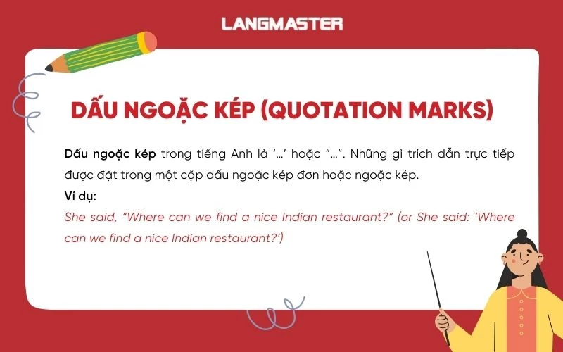 Dấu ngoặc kép (Quotation marks)