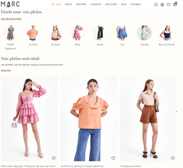 Bộ sưu tập thời trang nữ cao cấp MARC